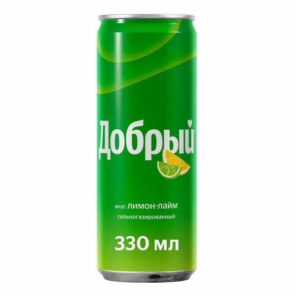 Газированный напиток Добрый лимон-лайм 0,33 л