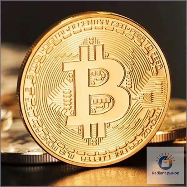 Позолоченная памятная монета Биткоин Casascius, металлическая коллекционная имитация криптовалюты