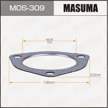 MASUMA Прокладки глушителя 69.8x106x2.2 MOS-309