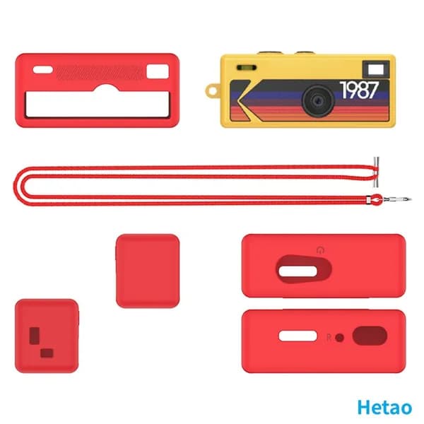 Силиконовый чехол для камеры Kodak Charm ra Keychain, красный, противоударный