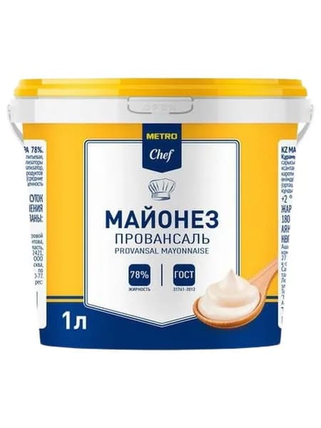 Metro Chef Майонез Провансаль 78%, 1л