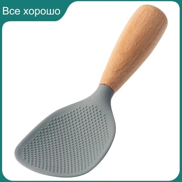 Ложка для салата серый