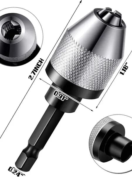 Сверлильный быстрозажимной патрон для дрели, , подходит для сверл 0.3-6.5mm