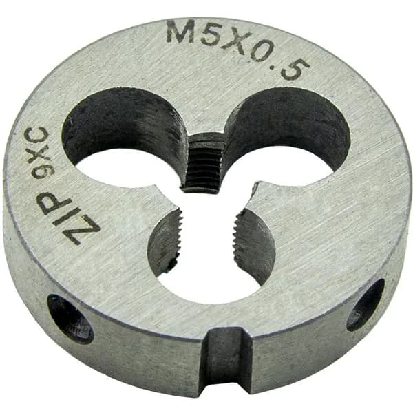 Плашка М5x0.5, сталь 9ХС