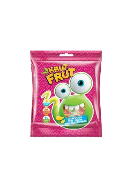 KrutFrut Жевательный мармелад Змейка в посыпке, 70 гр