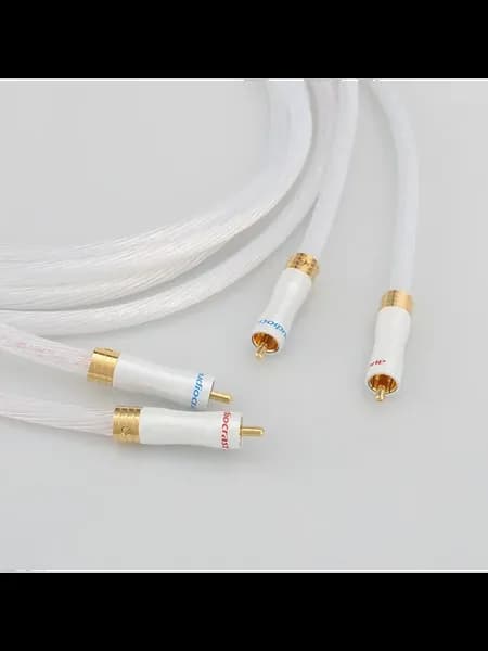 RCA кабель посеребренный OCC, 0.5m, 1 пара