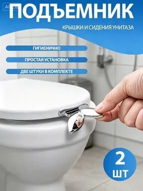 Подъемник крышки унитаза лепестковый, 2 шт.
