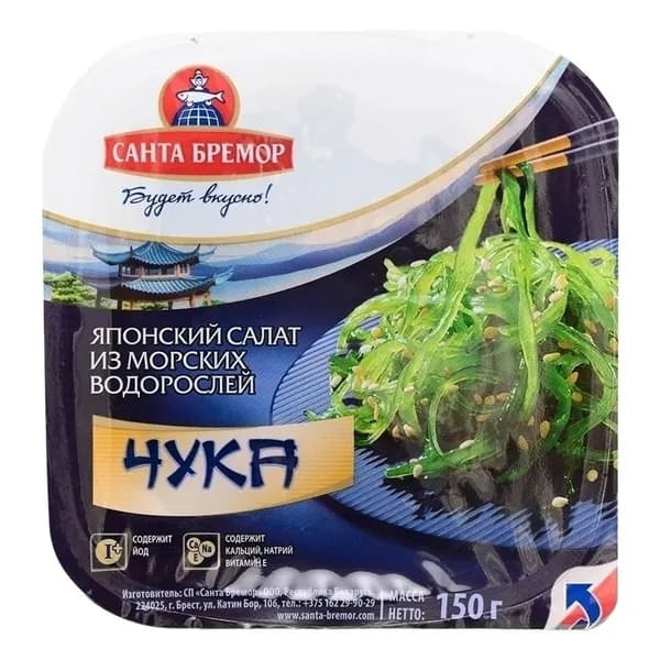 Салат Санта Бремор Чука из морских водорослей 150 г