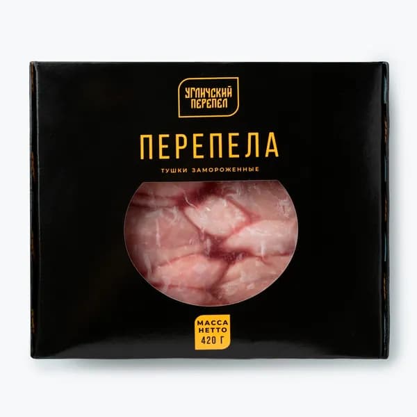 Тушки перепелов 420 г, Qegg, 1 сорт, замороженные