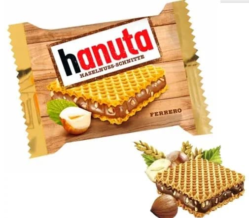 Hanuta huzelnuss вафли ореховый крем 22гр