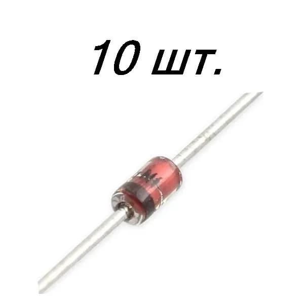 10шт 24,0в 1,3вт (1N4749) стабилитрон