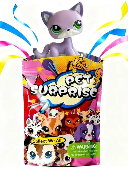 Pet Shop #2094,лпс игрушки,Короткошерстная кошка,подарок для девочки(С упаковочным пакетом)