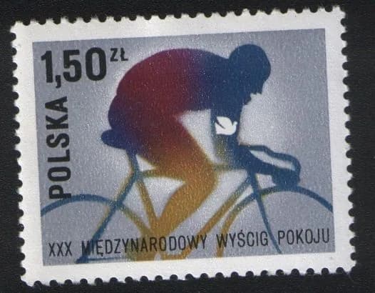 Польша 1977-05-06 марка 30-ая международная велогонка (без гашения)