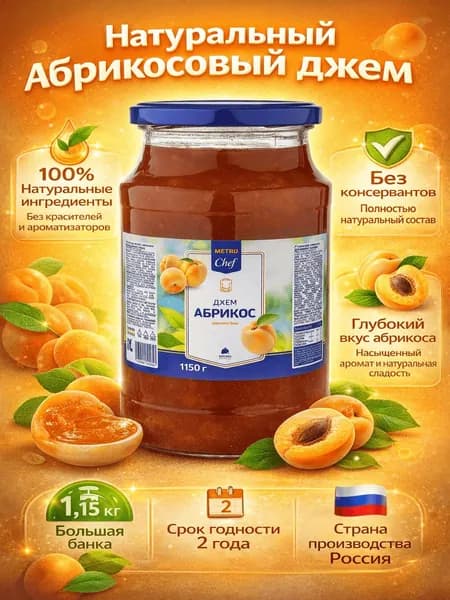 Джем Metro Chef абрикосовый 1,15 кг