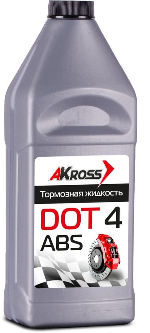 Тормозная жидкость AKross DOT-4 (Серебро) 910 гр