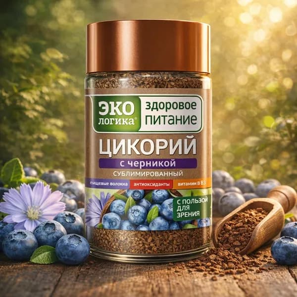 Цикорий Экологика с черникой в банке, 85 грамм 1 штука
