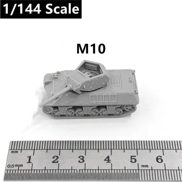 Миниатюрная модель танка в масштабе 1:144, напечатанная на 3D-принтере, из смолы, основные боевые танки армии США Второй мировой войны M4A1/M3/M26/M4A3/M1128