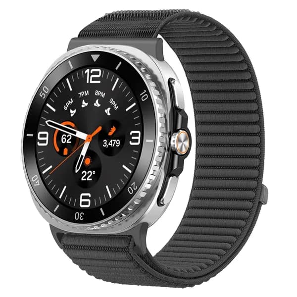 Спортивный нейлоновый ремешок для умных часов Samsung Watch 8 (40,44 мм), Watch 8 Classic (46 мм) воздухопроницаемый