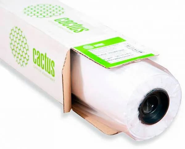 Бумага Cactus CS-PC90-152445 A0+ 1524мм-45м/90г/м2/белый CIE169% матовое универсальная (с покрытием) втулка:50.8мм (2) (упак.:1рул)