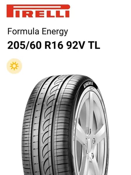 Шины летние 205 60 R16 92V TL Formula Energy