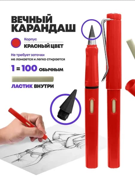 Карандаш, твердость: HB (Твердо-мягкий), толщина: 0.5 мм, 1 шт.