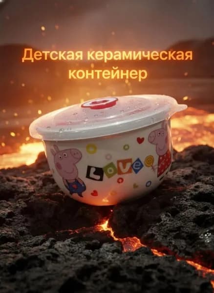 MUGGO Миска детская 200 мл белый, 1 шт
