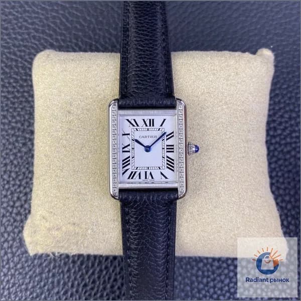 GARTIER Механические часы Cartier с римскими цифрами, женские белые часы 32,6 *25,7 мм, Европейская версия