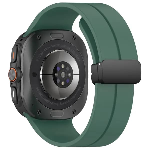 силиконовый ремешок для Samsung Galaxy Watch Ultra 2025 47 мм, Спортивный ремешок для Samsung Watch Ultra, Магнитная складная пряжка