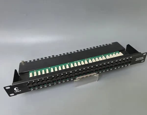 Cabeus PL-50-TEL-Dual IDC Патч-панель 19" (1U), 50 портов RJ-45, Dual IDC (телефонная раскладка). Товар уцененный