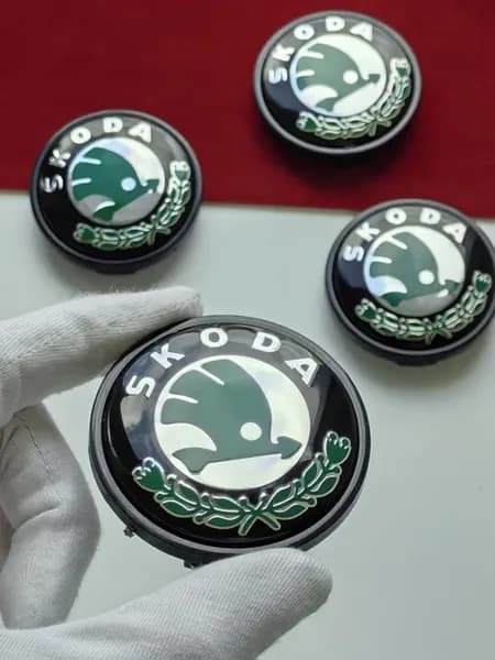 Колпачки Skoda 56 мм заглушки для литых дисков