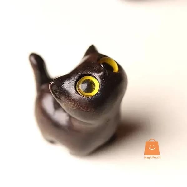 Зеленые сандаловые желтые глаза кошки украшения