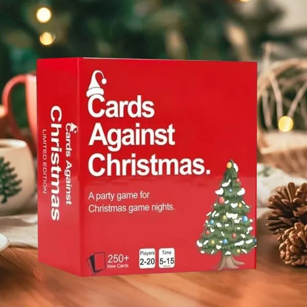 Карточная игра Cards Against Christmas для взрослых, 250 карточек, красная коробка