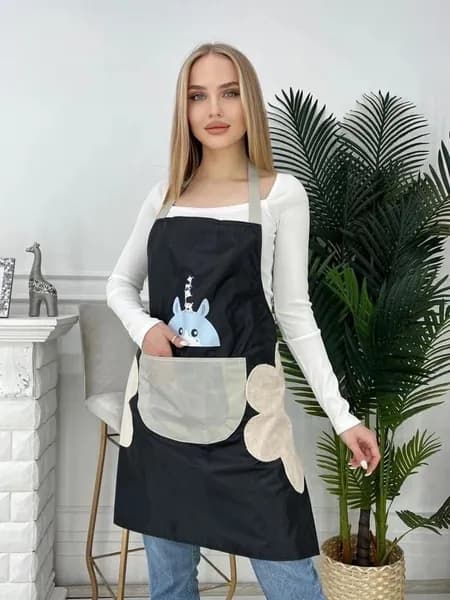 Фартук рабочий/Фартук для кухни водоотталкивающий/Кухонный текстиль