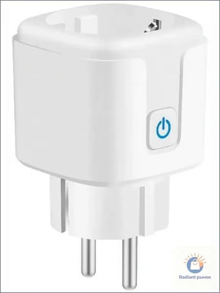 Умная розетка CARCAM Tuya WIFI Socket 16A/20A with power meter function CS-01
