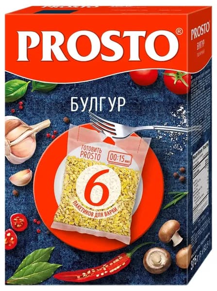 Булгур PROSTO, в пакетиках для варки, 500 г