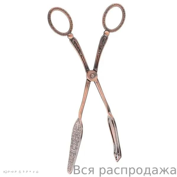 Элегантные хлебные щипцы в ретро стиле, Цинковый сплав, Цвет: красная бронза, Для сервировки стола, Скидка 50%
