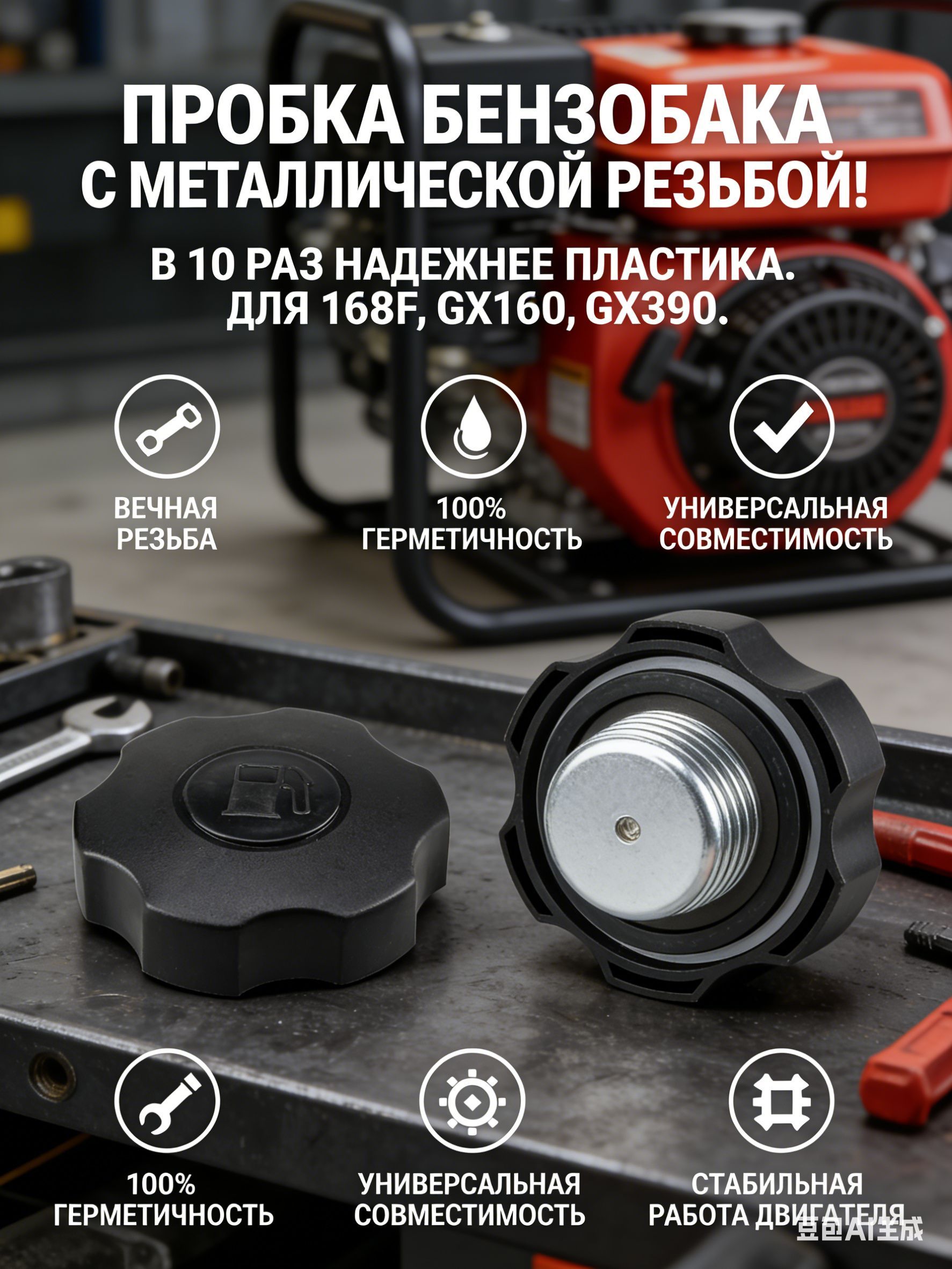 Крышка Топливного Бака, Предотвращение Утечек, Защита От Пыли, 2Пакета
