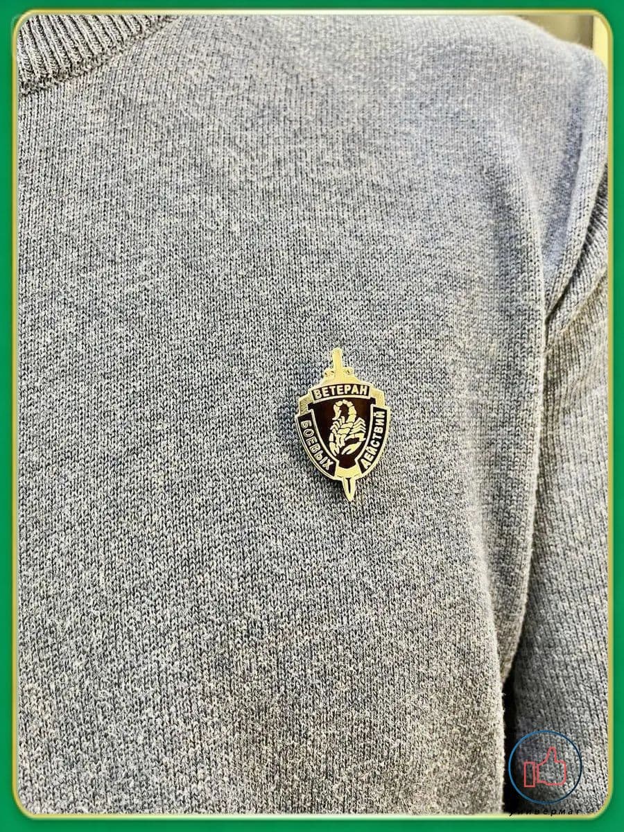 Знак Ветеран боевых действий, нагрудный значок ветерана-CC