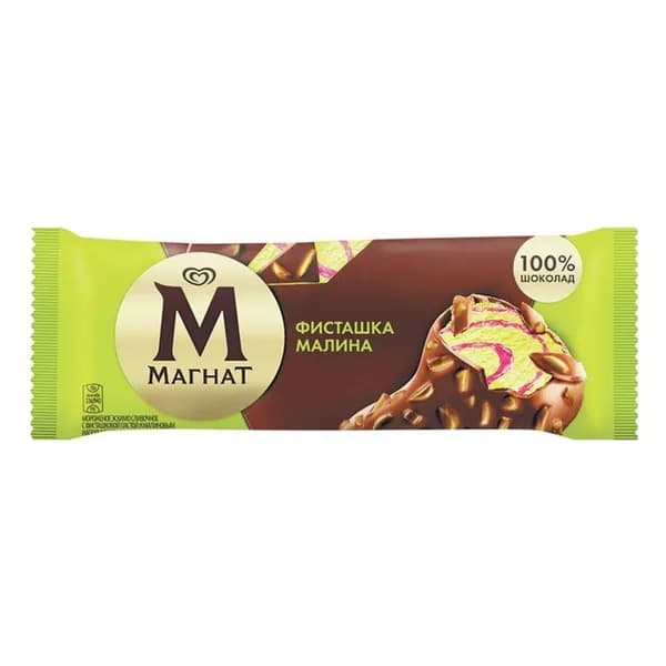 Мороженое сливочное Магнат фисташка-малина БЗМЖ 70 г