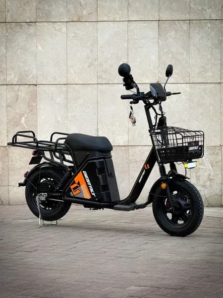 Электровелосипед GESTALT DAF 800w 16 радиус колес на моторе (240w) черно оранжевый