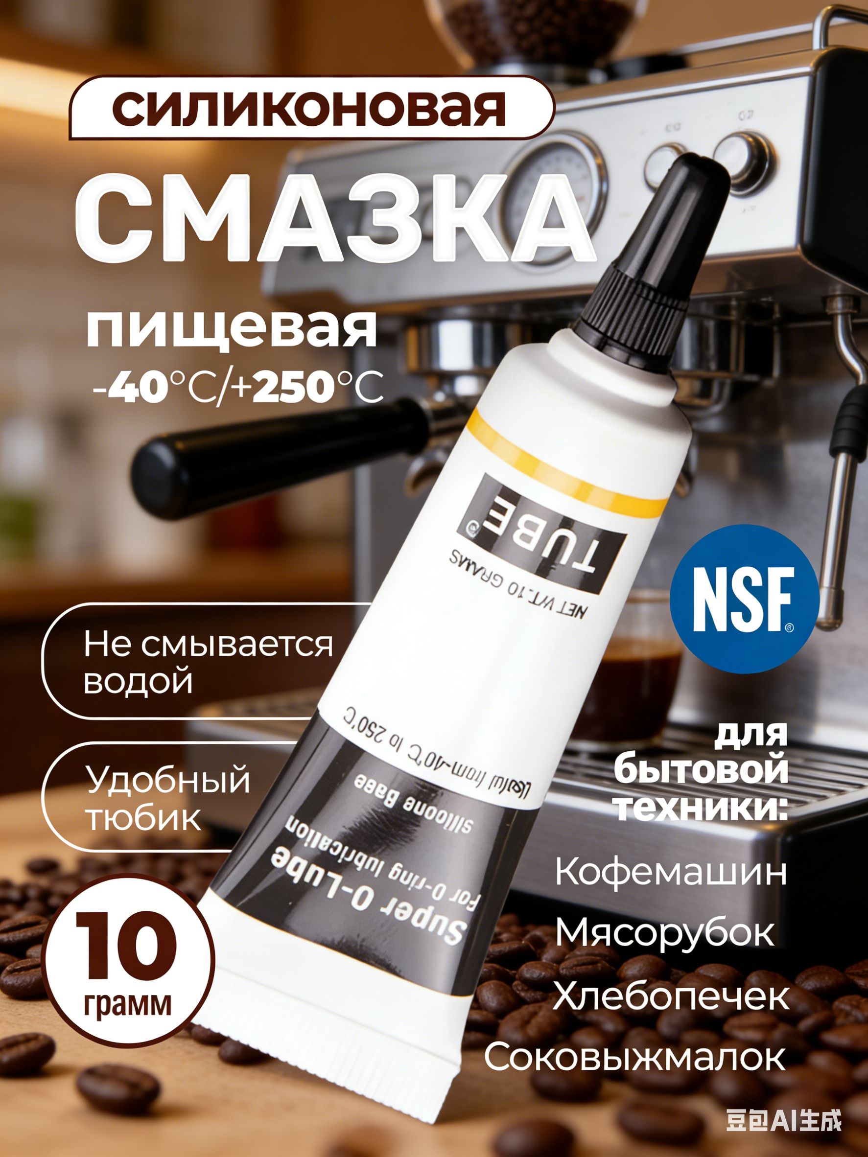 Смазка силиконовая -гель для моек высокого давления кёрхер к5.20 К5.20 М