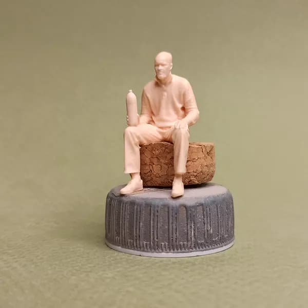 Вова и полторашка. Фигурка в масштабе 1:43.