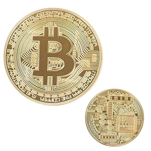 Памятная монета двухсторонняя "Биткоин"
