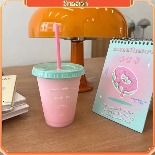 Пластиковая чашка для воды Небольшая летняя кофейня