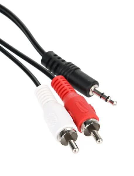 Jack 2 RCA кабель TELECOM 1.5 метра 3.5 провод джек тюльпан шнур для телевизора (TAV7183-1.5M)