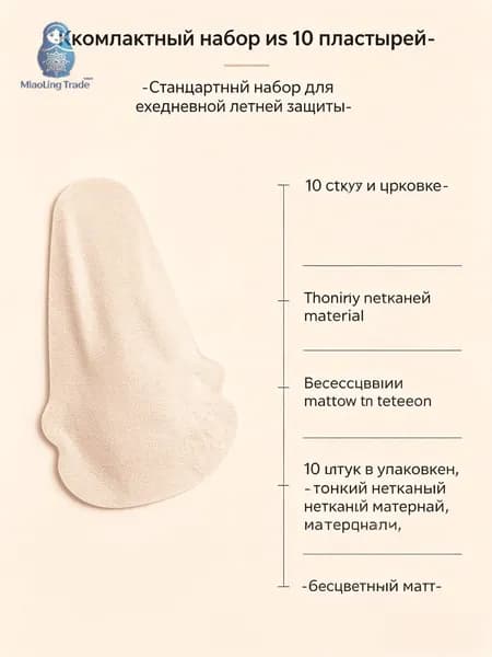 Универсальные невидимые накладки от трения, не скручиваются и не раздражают кожу, для бедер и груди