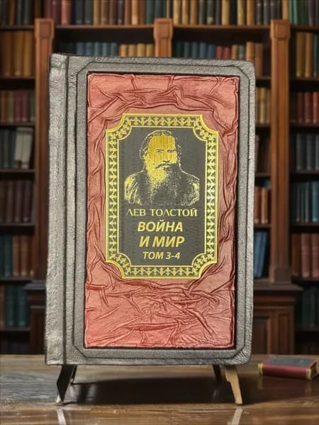 Война и мир. Том 3и 4. Лев Толстой. Подарочное издание в кожаном переплёте | Толстой Лев Николаевич