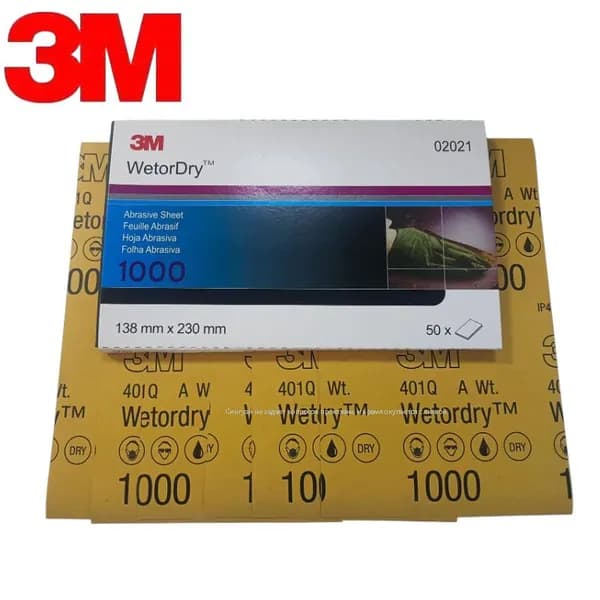 3M Лист шлифовальный, шкурка 140 x 0.1; P1000