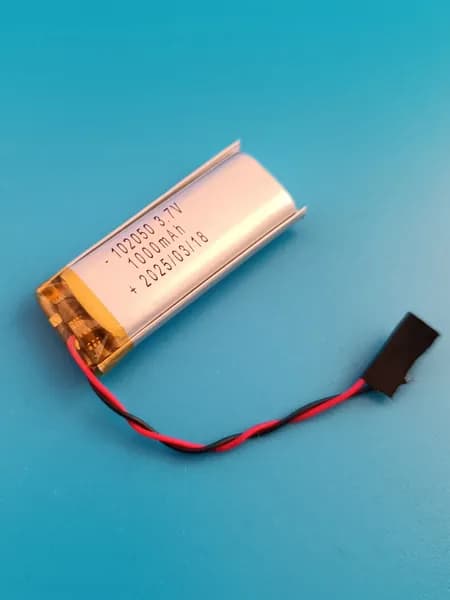 Аккумулятор подходит для беспроводных наушников FANTECH WHG01 TAMAGO 3.7v 1000mAh 2 pin 2 провода (совместимая батарея универсальная) Терабайт Маркет