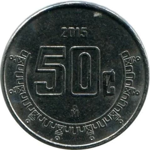 50 сентаво, 2015 год. Мексика